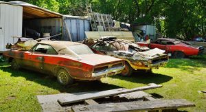 Three Dodge Chargers Are Pulled From Barn Find