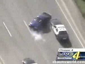 Is This Mustang Thief Fleeing The Cops Or Auditioning To Be A Duke Boy?