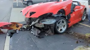 Viper Face Plants Into Pole