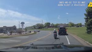 Motorcycles Running From The Cops