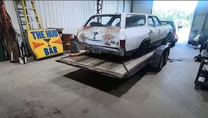 1968 Chevrolet Nomad Wagon Pulled From A Field