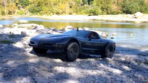 C5 Corvette Goes Mudding