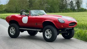One-Off Jaguar E-Type 4x4 Monster: A Unique Fusion on a Range Rover Chassis