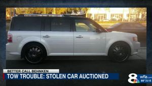 Stolen Family Car That Was Auctioned Has Been Returned