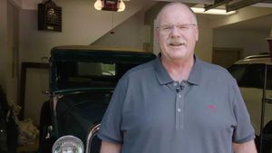 Chief's Coach Andy Reid Drives Father's Model A Bought For $25