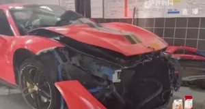 Ferrari 488 Pista Owner Loses Insurance Claim After Race With Tesla Ends In Crash