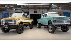 Jay Leno Goes Brodozing With Rtech Restomod Chevrolet Trucks