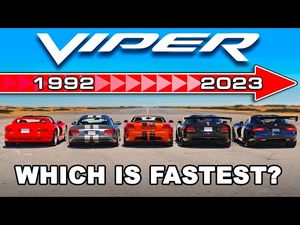 An Epic Time-Traveling Drag Race of All Dodge Viper Generations