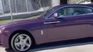 Owner Sends Aerial Banner to Recover Stolen Purple Rolls-Royce