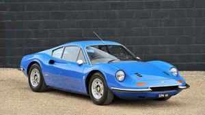 Rare Right-Hand Drive Ferrari Dino Is A Beauty In Blue