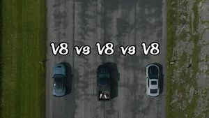 2024 Ford Mustang GT and Chevy Camaro SS Stir the Tracks, Aided by a 700-HP Truck