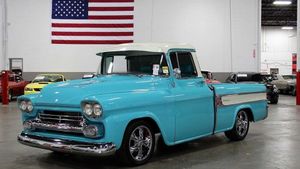 Drive Off In A Beautiful Turquoise 1958 Chevy Cameo Pickup