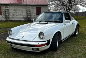 This Awesome Grand Prix White Porsche 911 Targa Is Selling on Bring a Trailer
