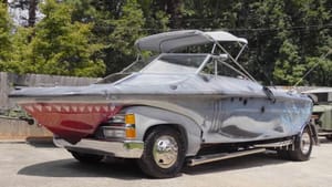 Man Transforms His Truck Into A Shark Car