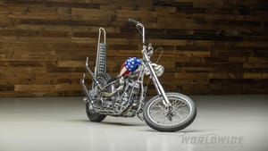 Legendary 'Captain America' 1952 Harley-Davidson from Easy Rider At Worldwide Auctioneers