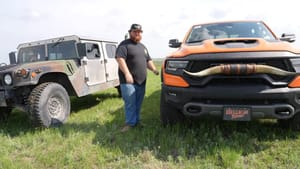 Blown Twin-Turbo TRX Takes on a Humvee