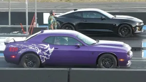 Dodge Challenger Demon 170 Obliterates Chevy Camaro SS in Epic Drag Showdown