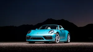 2024 Porsche 911 Targa 4S in Ipanema Blue Metallic On Bring A Trailer