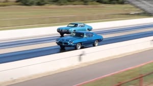 Oldsmobile Cutlass Faces Off Against Pontiac GTO in Classic Muscle Car Drag Duel