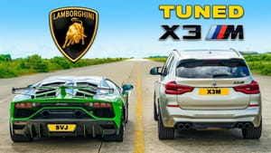 Haunted BMW X3 M Takes on Lamborghini Aventador SVJ in Unlikely Drag Showdown