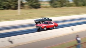 Firebird and AMC AMX Face Off in Nail-Biting Drag Race