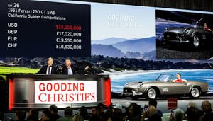 Gooding Christie’s Sets $25.3M Ferrari Record, Tallies $128M at Pebble Beach