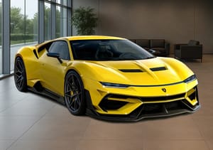 Digital Artist Reimagines the Lamborghini Miura as a 1,000-Horsepower Hybrid Supercar