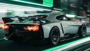 Digital R36 Nissan GT-R Concept Imagines Mid-Engine, Flame-Spitting Future