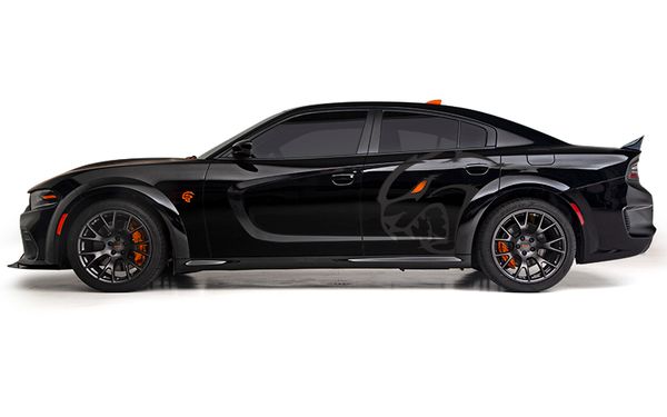 black hellcat charger